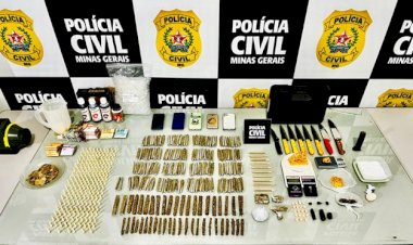 Polícia Civil apreende granadas e drogas em Ubá
