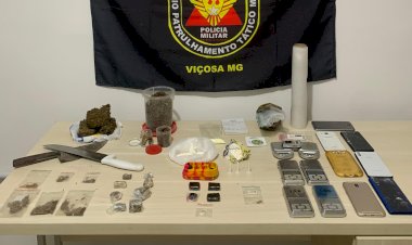 Polícia apreende drogas em Viçosa