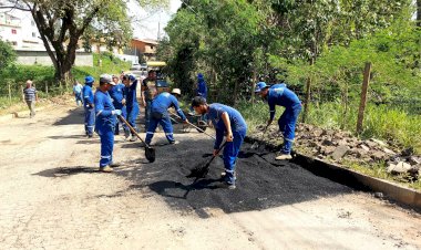 Distrito do Silvestre recebe operação tapa-buracos