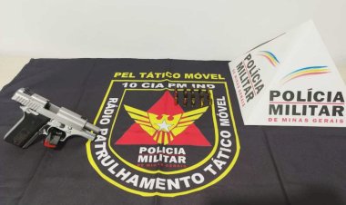 Polícia apreende arma de fogo no bairro Lourdes