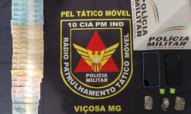 Homem acusado de tráfico de drogas é preso em Viçosa