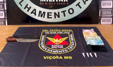 Homem acusado de roubo à mão armada é preso em Viçosa