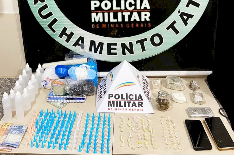 Polícia Militar prende homem com grande quantidade de drogas em Viçosa