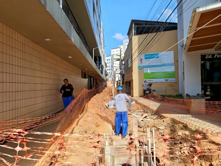 PMV conclui fase de instalação da rede pluvial na obra da Doutor Horta