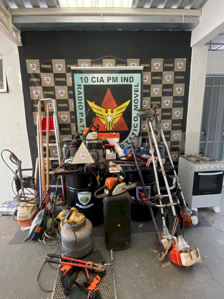 Polícia recupera materiais roubados e apreende drogas em Viçosa