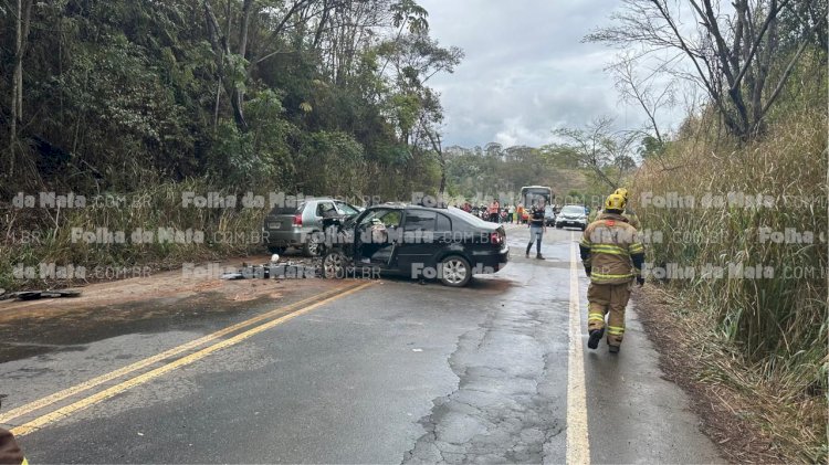 Acidente fatal na MGC-120, próximo à divisa de Teixeiras com Viçosa