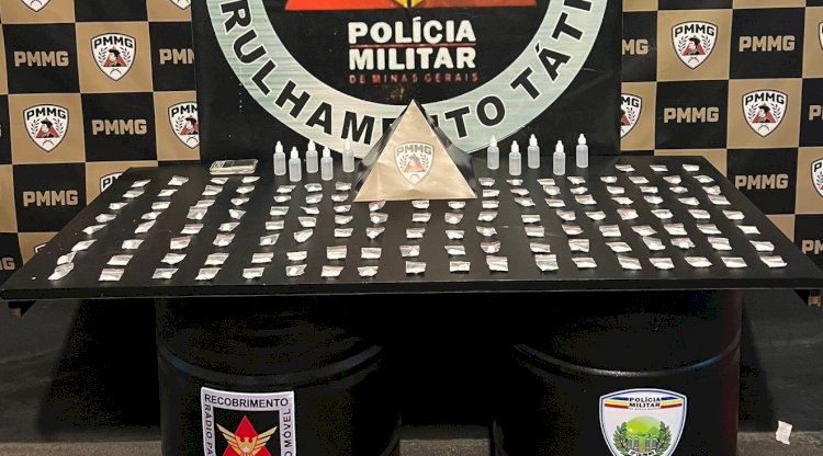 PM apreende drogas em Cajuri