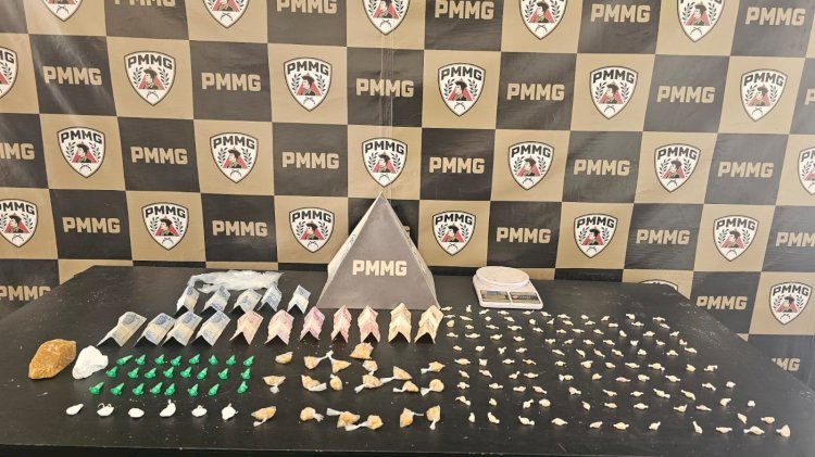 Operação da PM apreende drogas e prende suspeito no Centro de Viçosa