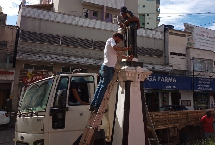 Estátua de Santa Rita de Cássia será restaurada pela Prefeitura