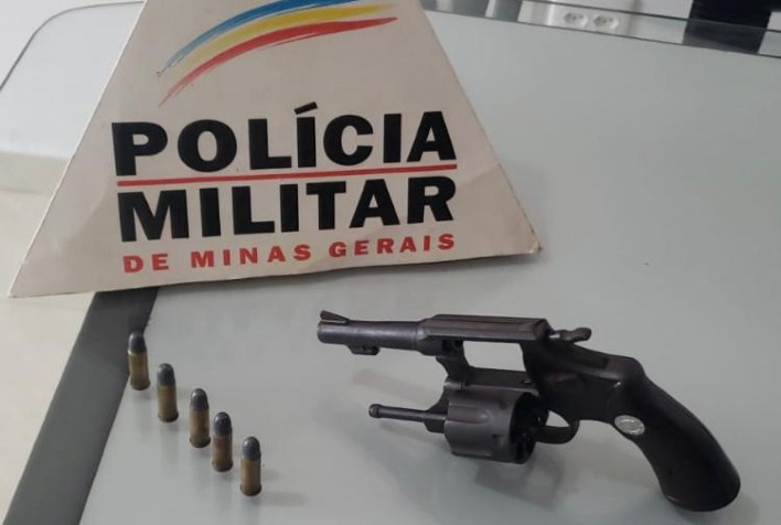 PM apreende arma de fogo na zona rural de Pedra do Anta