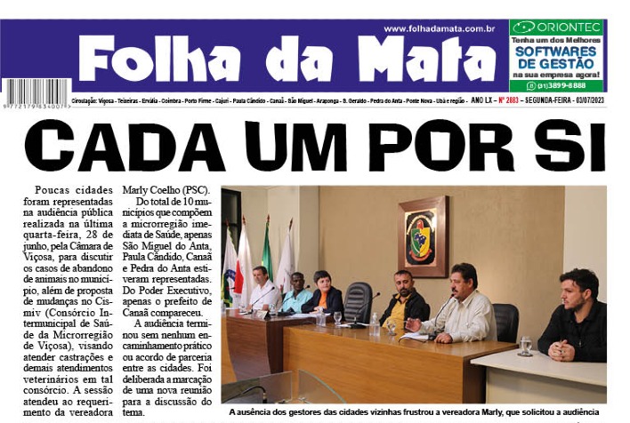 Folha da Mata 2883 - 03/07/2023