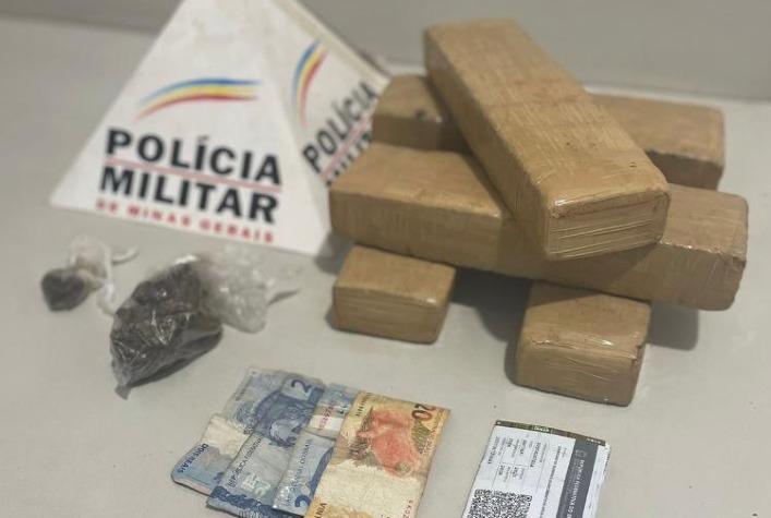 Polícia de Ervália prende homem por tráfico de drogas