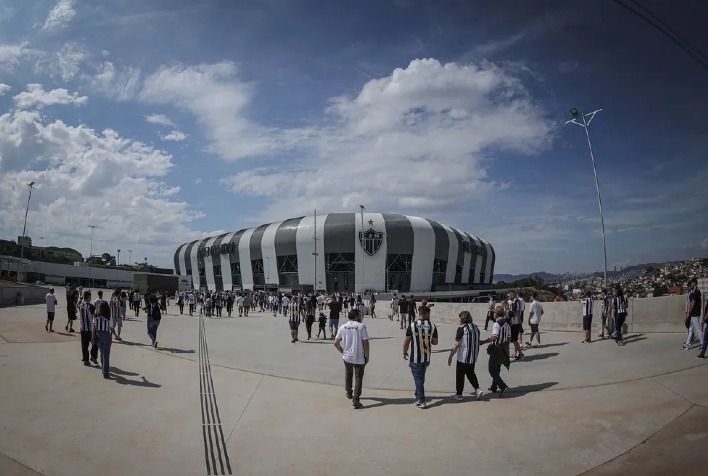 Atlético fará seu primeiro jogo oficial na Arena MRV neste domingo contra o Santos