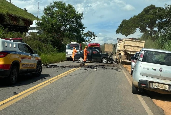 Motorista morre em colisão na rodovia entre Ubá e Visconde do Rio Branco