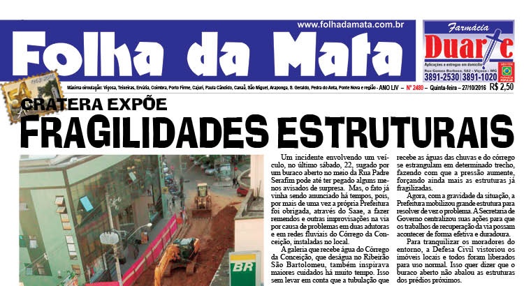 Capa da próxima edição