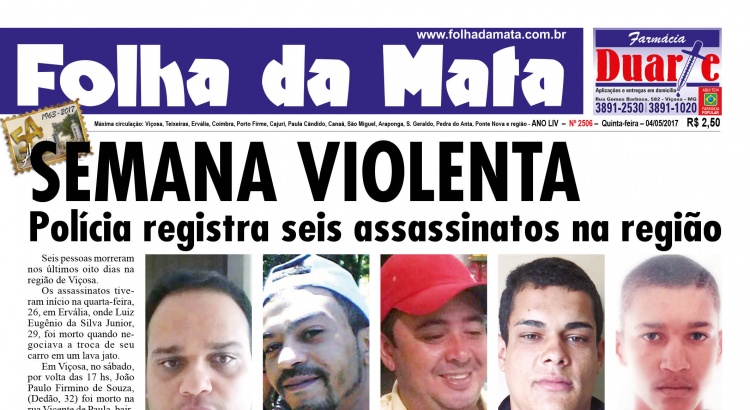 Capa da próxima edição