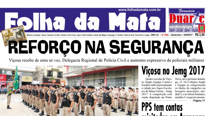 Capa da próxima edição