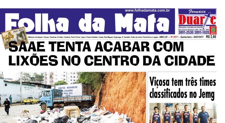 Capa da próxima edição