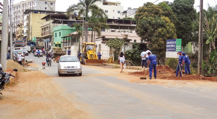 Obra recém-inaugurada já apresenta problema na Jacob Lopes de Castro