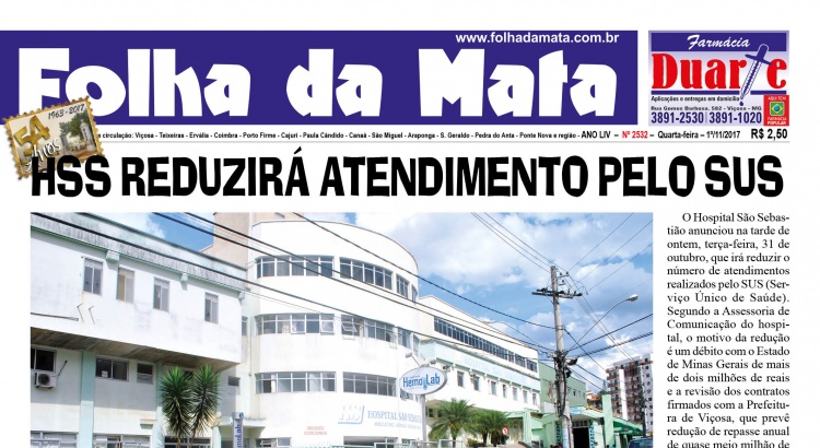 Capa da próxima edição