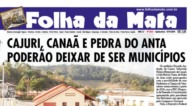 Capa da próxima edição