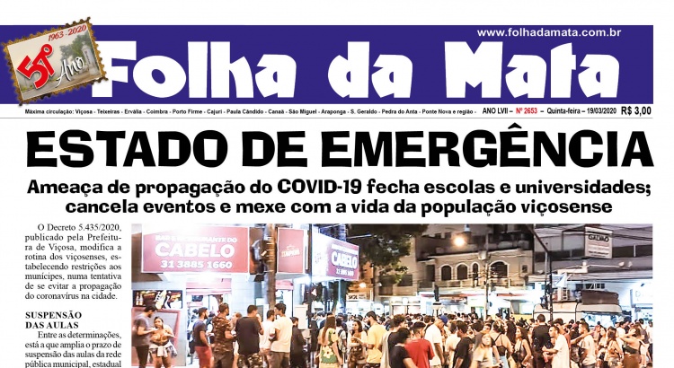 Capa da próxima edição