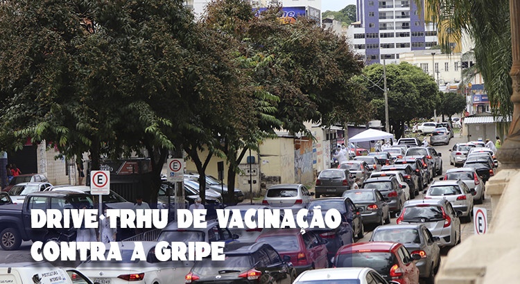 Drive-thru de vacinação contra a gripe movimenta estação Hervé Cordovil